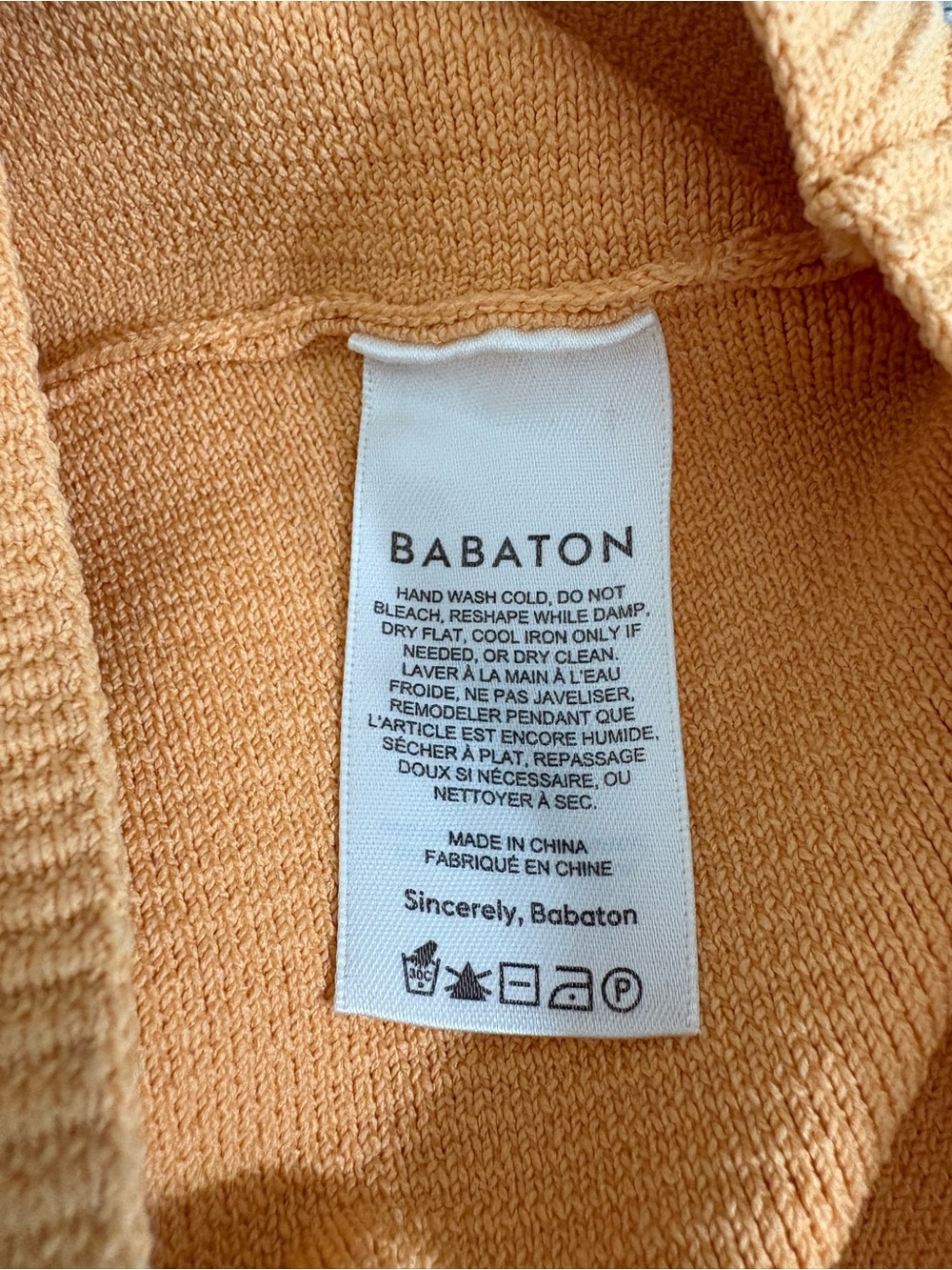 Babaton One-Shoulder Ribbed Crop Top - Peach - M - Picture 6 of 7